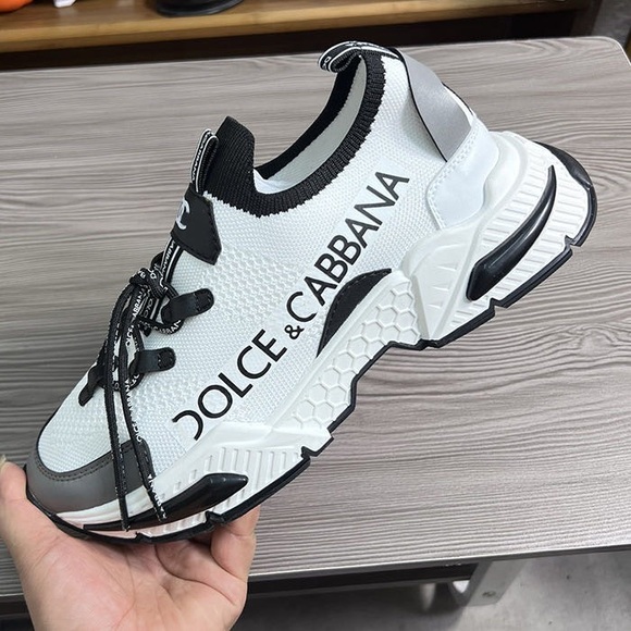 Dolce & Gabbana Men´s White and Black Sneakers